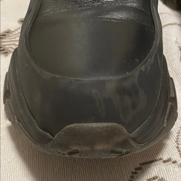 Moncler 1017 Genius 6 Alyx Sleek Black Chunky Leather Ary Ankle Boots - Picture 5 of 16